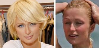 Maquillaje famosas: Paris Hilton sin maquillaje 