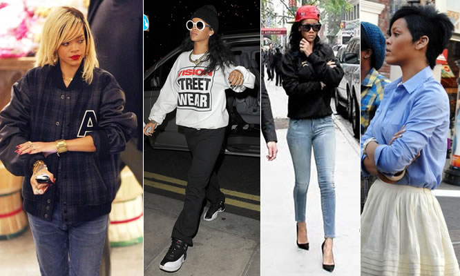 Estilo de famosas: El estilo de calle de Rihanna