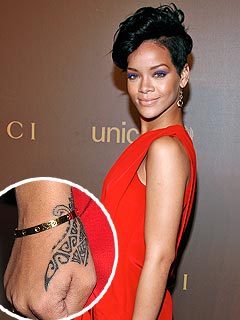 atuajes de famosas: Rihanna y sus tatuajes