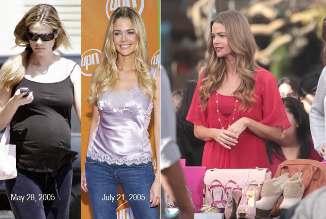 Denise Richards embarazada: antes y después