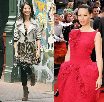 Estilo famosas: Lucy Liu tacones