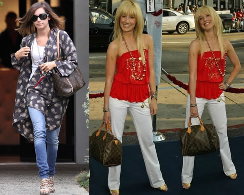 Bolsos de Famosas: Ashley Tisdale en Louis Vuitton