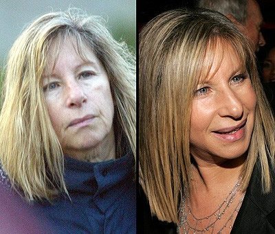 Famosa sin maquillaje: Barbara Streisand sin maquillaje
