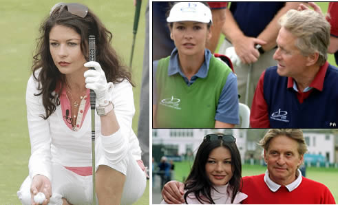 Ejercicios famosas: Catherine Zeta-Jones y Golf