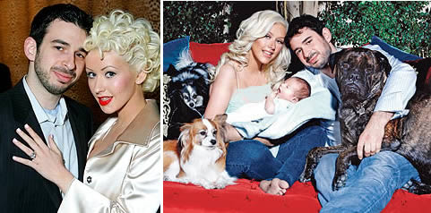 Famosas: Christina Aguilera y Jordan Bratman
