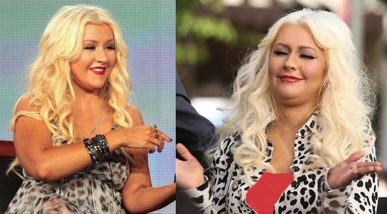 Dietas famosas: Christina Aguilera con sobrepeso