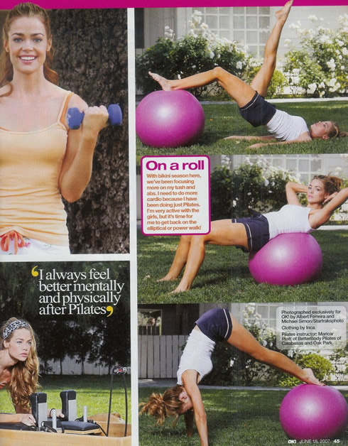 Ejercicios famosas: Denise Richards Pilates