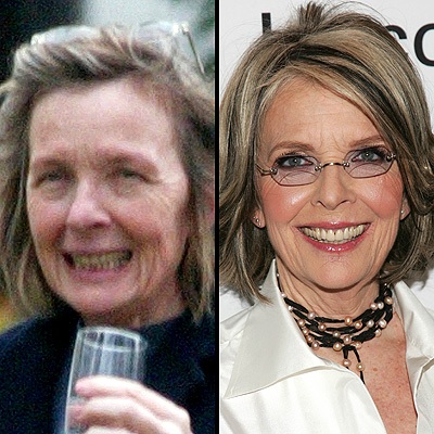 Famosa sin maquillaje: Diane Keaton sin maquillaje 