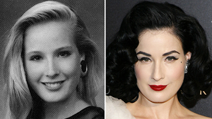 Famosa Pillada! Dita Von Teese de joven