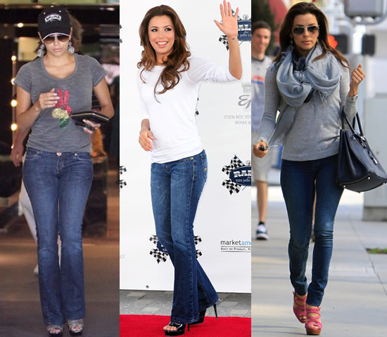 Estilo famosas: Eva Longoria en tejanos