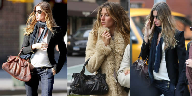 Gisele Bundchen: Bolsos famosas