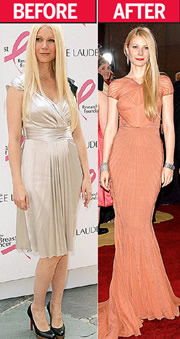 Dieta famosas: Gwyneth Paltrow: antes y despus