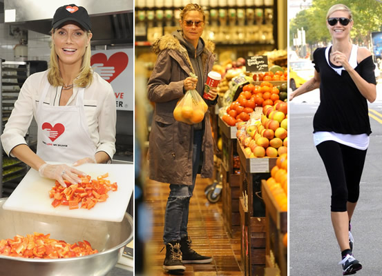 Dieta famosa: Heidi Klum ejercicios