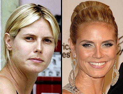 Famosa sin maquillaje: Heidi Klum sin maquillaje