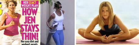 Ejercicios famosas: Jennifer Aniston Yoga