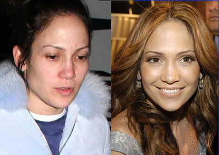 Maquillaje famosas: Jennifer López sin maquillaje