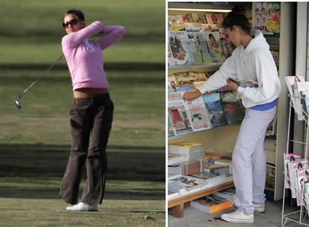 Ejercicios famosas: Jessica Alba golf