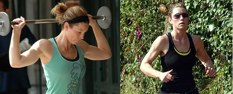 Ejercicios famosas: Jessica Biel Fitness
