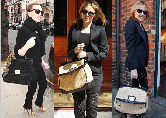 Estilo famosas: Los bolsos de Kylie Minogue
