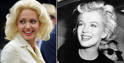 Marilyn Monroe y Angelina Jolie 