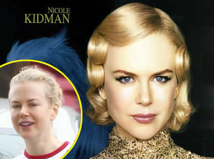 Maquillaje famosas: Nicole Kidman sin maquillaje 