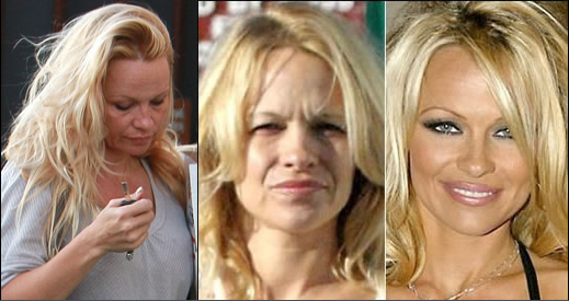 Maquillaje famosas: Pamela Anderson sin maquillaje