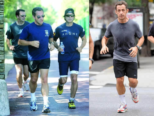 Ejercicios famosos: Nicolas Sarkozy Jogging