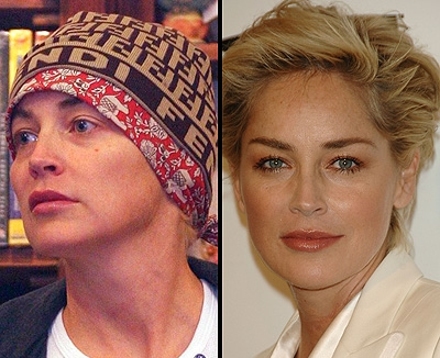 Famosa sin maquillaje: Sharon Stone sin maquillaje 